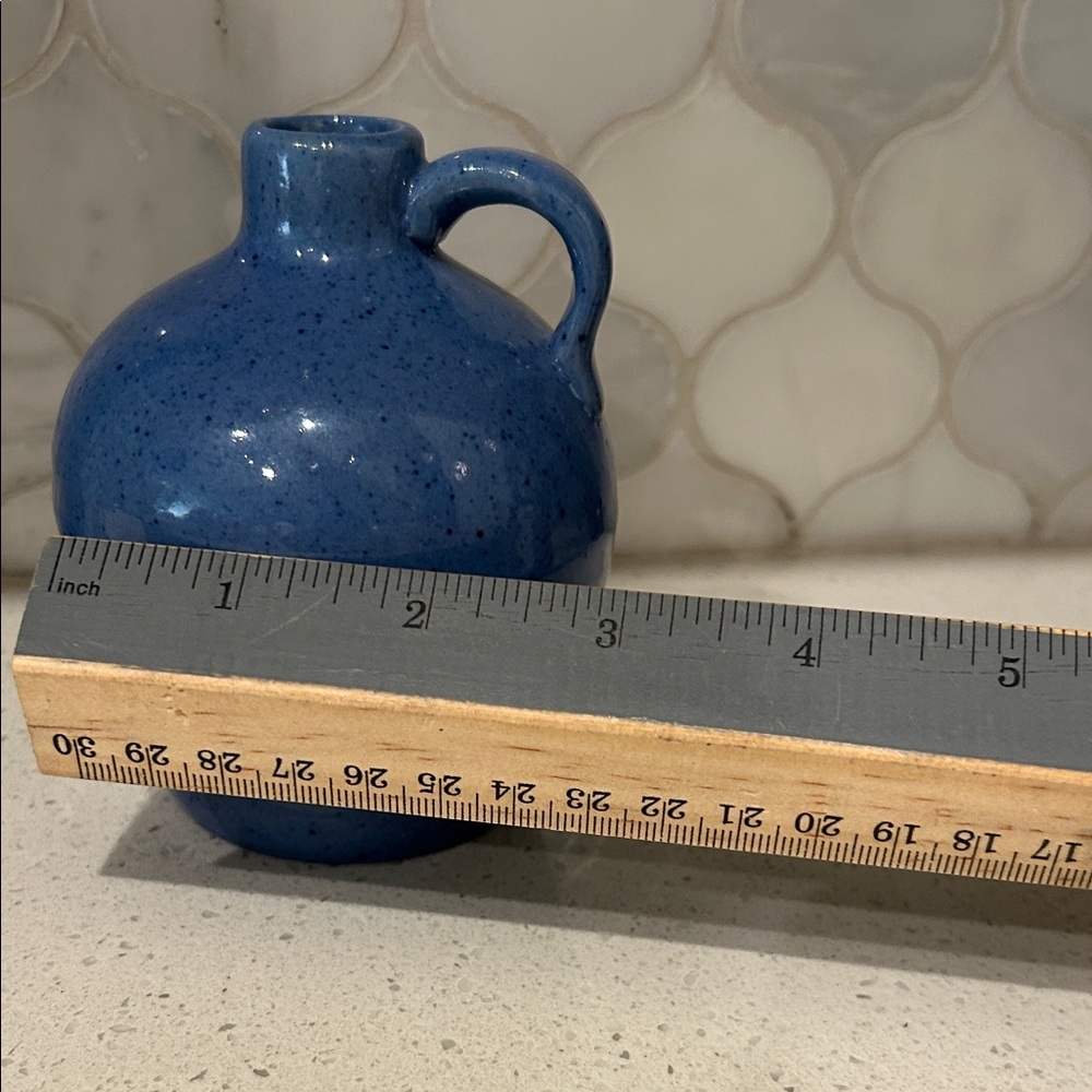 Hand Crafted Deep Blue Ceramic Jug - Picture 13 of 14